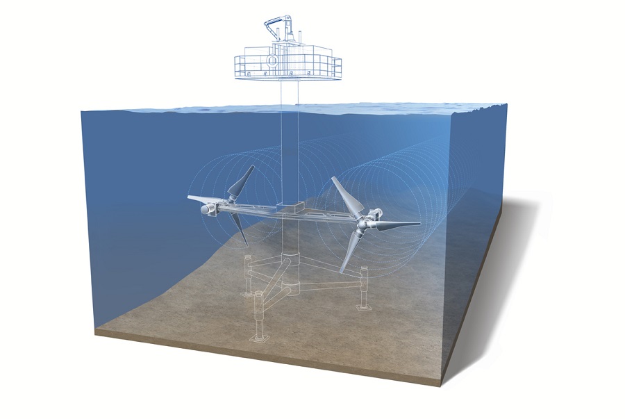 Instalación maremotriz de superficie