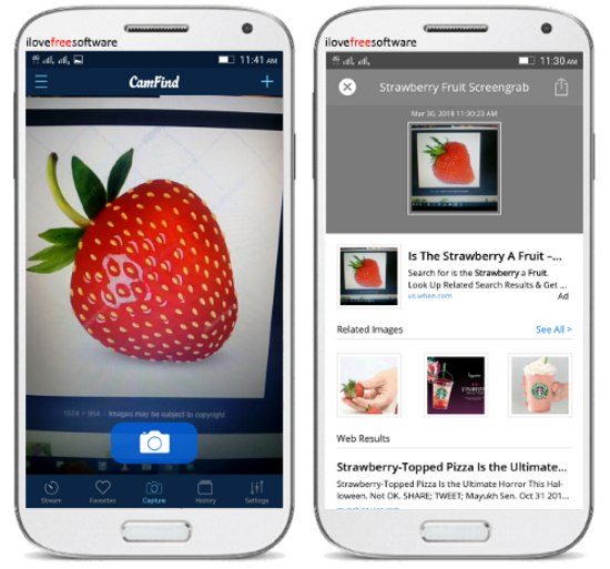 Camfind búsqueda por imágenes. Foto de ilovefreesoftware.com